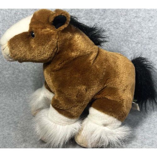 （代购）美国wild republic仿真夏尔马shire horse毛绒玩具公仔