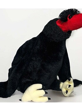 （代购）美国wild republic仿真红头美洲鹫buzzard毛绒玩具公仔