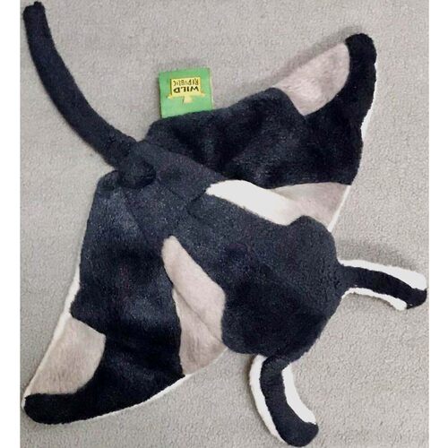（代购）美国wild republic仿真蝠鲼魔鬼鱼manta ray毛绒玩具公仔
