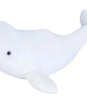 （代购）美国wild republic仿真小号白鲸beluga whale毛绒玩具
