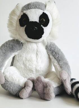 （代购）英国keel toys仿真环尾狐猴lemur毛绒玩具公仔