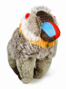 （代购）仿真山魈mandrill毛绒玩具公仔