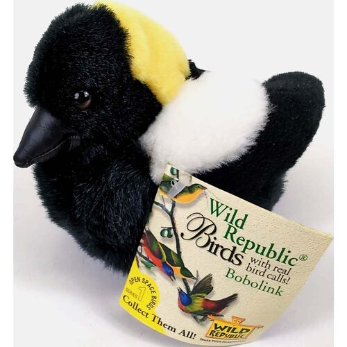（代购）美国wild republic仿真食米鸟bobolink毛绒玩具plush toy