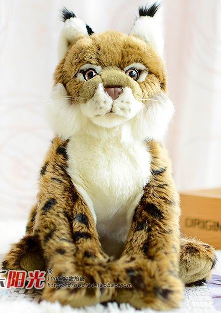 （定做）仿真伊比利亚猞猁拟虎猫iberian lynx毛绒玩具公仔