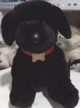 （代购）douglas仿真黑色拉布拉多犬狗狗labrador毛绒玩具公仔