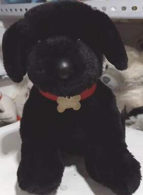 （代购）douglas仿真黑色拉布拉多犬狗狗labrador毛绒玩具公仔