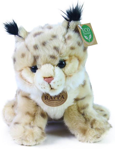 （代购）rappa仿真欧亚猞猁小宝宝eurasian lynx毛绒玩具公仔