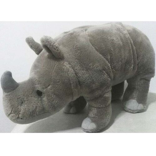 （代购）美国wild republic仿真印度犀牛rhinocero毛绒玩具公仔