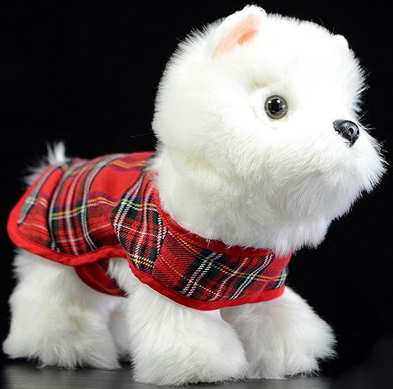 （代购）英国hamleys仿真西高地白?犬狗狗terrier毛绒玩具公仔