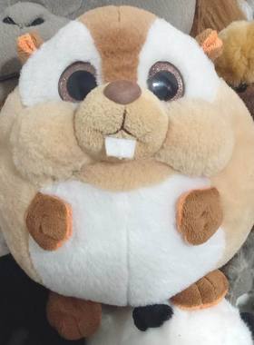 （代购）美国wishpets仿真五道眉金花栗鼠chipmunk毛绒玩具公仔