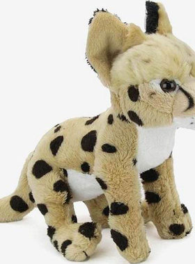 （现货+包邮）美国save our space小号仿真薮猫serval毛绒玩具