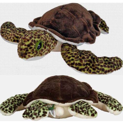 （代购）美国wild republic仿真大号绿海龟turtle毛绒玩具公仔
