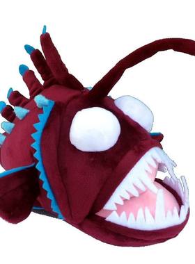 （现货+包邮）美国adore仿真鮟鱇灯笼鱼anglerfish毛绒玩具公仔