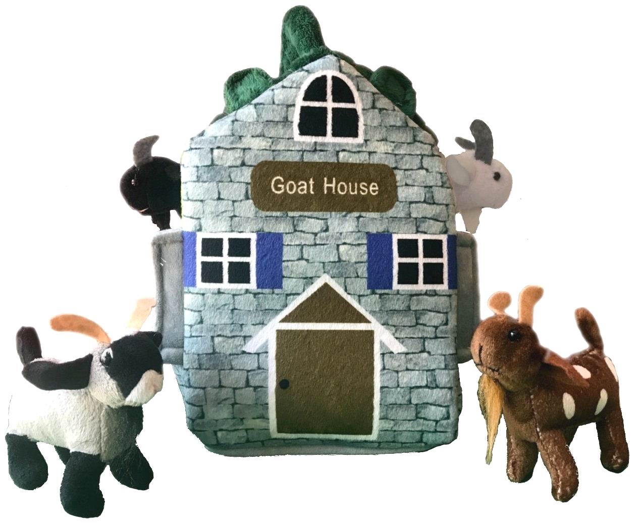 (代购)美国adore仿真山羊房子羊舍goat毛绒玩具公仔