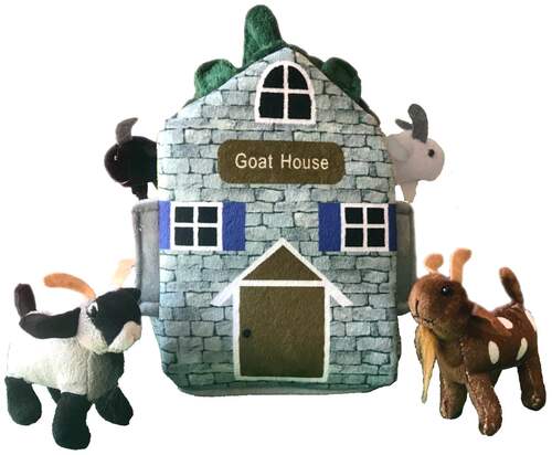 （代购）美国adore仿真山羊房子羊舍goat毛绒玩具公仔