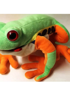 （代购）仿真红眼绿树蛙frog毛绒玩具公仔