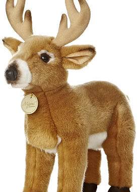 （定做）仿真白尾鹿white-tailed deer毛绒玩具公仔