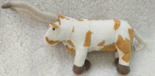 （定做）仿真德克萨斯长角牛texas longhorn毛绒玩具公仔