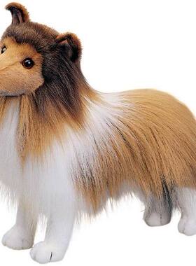 （现货+包邮）英国douglas仿真苏格兰牧羊犬狗狗collie毛绒玩具