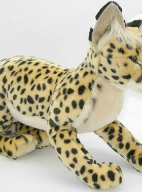 （代购）德国uni-toys仿真超大号薮猫serval毛绒玩具公仔