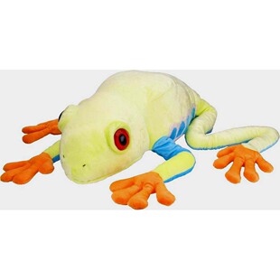 （代购）美国wild republic仿真红眼绿树蛙frog毛绒玩具公仔抱枕