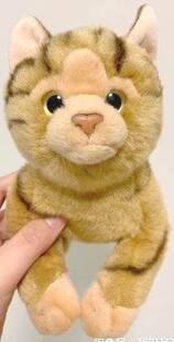 （定做）leonine仿真黄虎斑猫毛绒玩具公仔