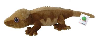 （代购）仿真睫角守宫crested gecko毛绒玩具公仔