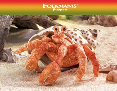 folkmanis美国寄居蟹毛绒玩具