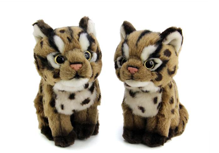 （现货+包邮）日本colorata仿真西表山猫ocelot毛绒玩具公仔