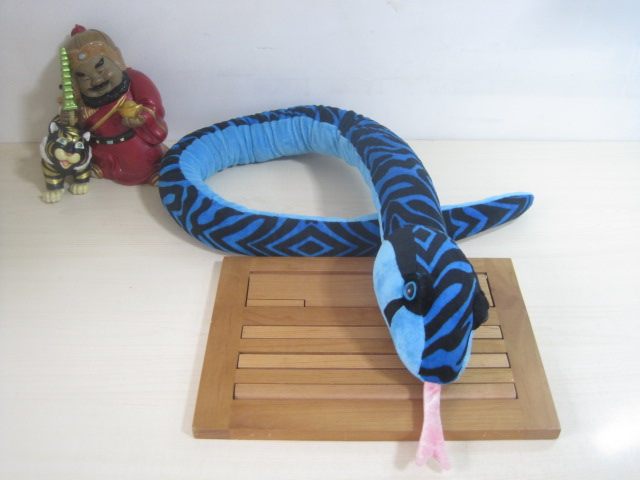 （现货+包邮）zoo coffee仿真美国森王蛇靛青蛇snake毛绒玩具公仔