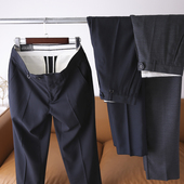 西裤 男士 休闲裤 裤 一线品牌撤柜 西装 线定型 夏季 犀牛褶 商务正装