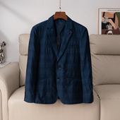 单排扣开衩休闲外套 新款 外贸撤柜 轻薄透气商务小西服男2025夏季