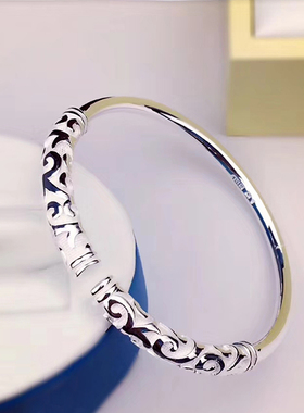 大话西游学生百搭情侣纯银手镯