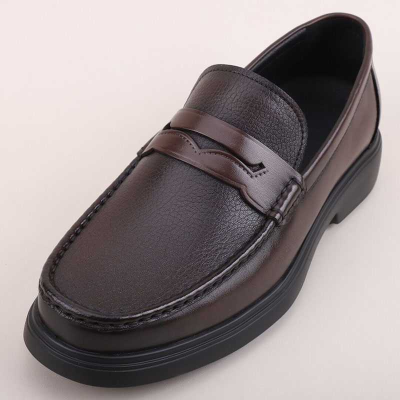 高端时尚商务乐福鞋软皮软底轻便