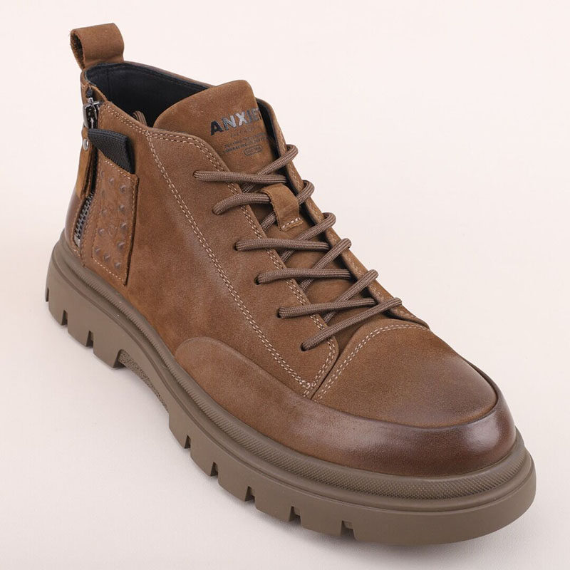 头层牛皮复古马丁靴潮男英伦时尚高帮工装鞋真皮户外旅游登山短靴