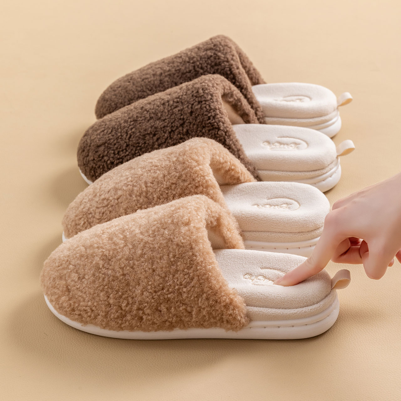 秋冬季保暖棉拖鞋女室内防滑可拆洗鞋垫软底加厚情侣室内家用男