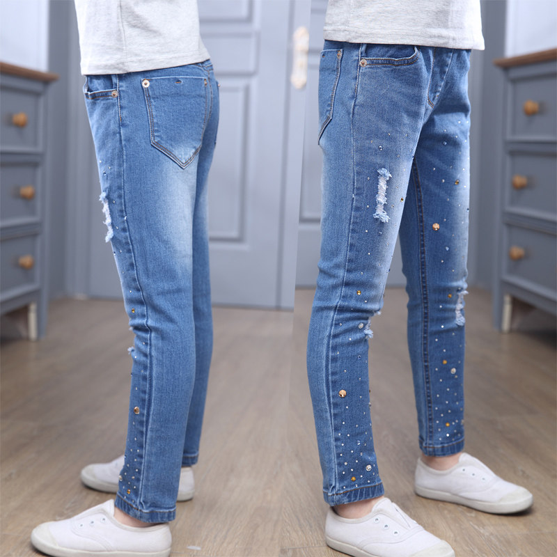 Pantalon fille en toile - Ref 2062009 Image 3