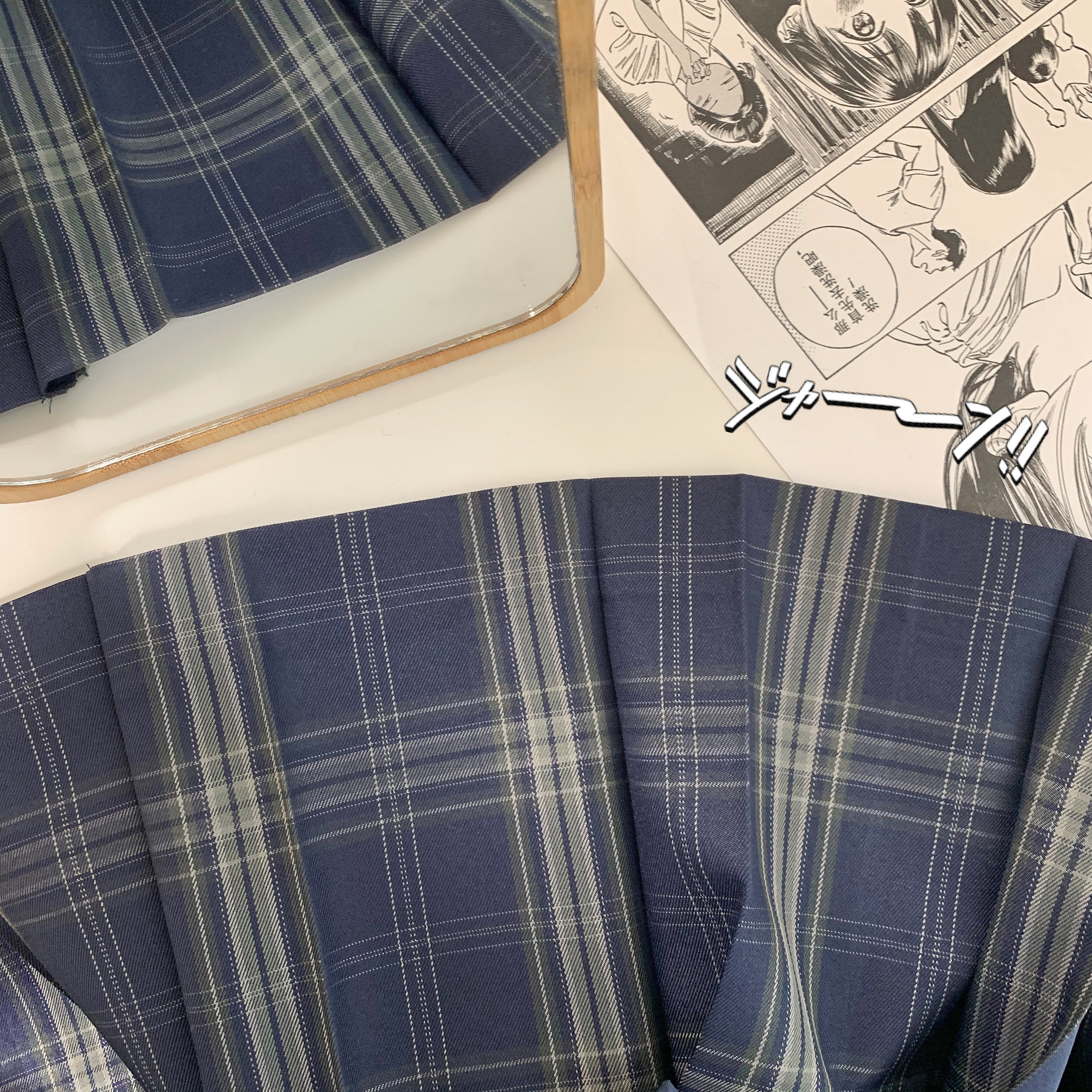 原创jk衬衫半身短裙学院风套装女