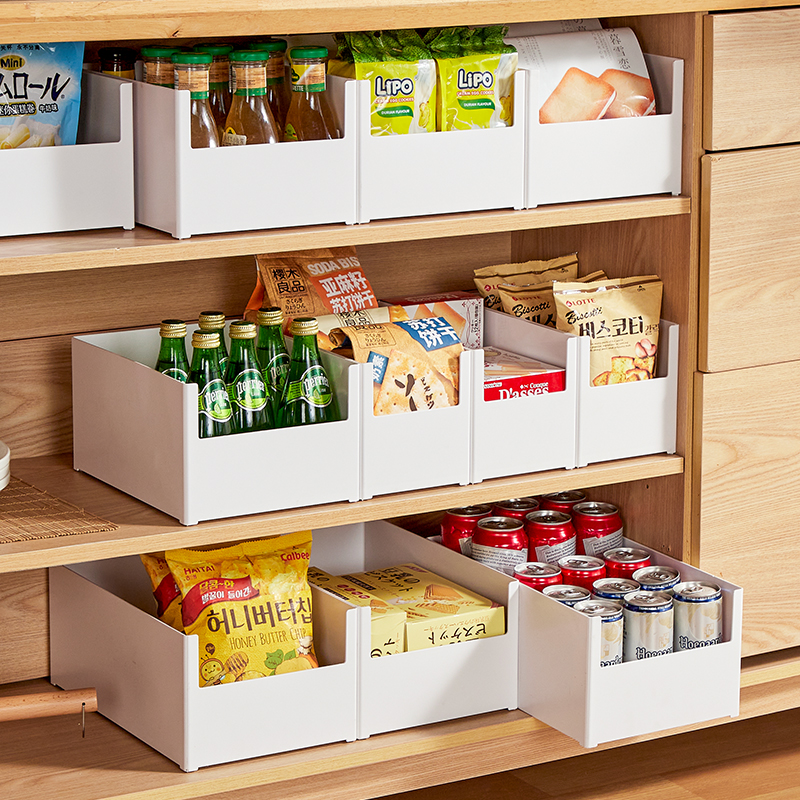 日式直角收纳盒厨房橱柜整理盒