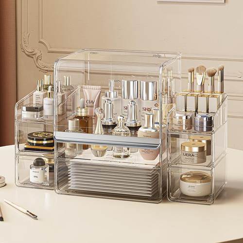 桌面化妆品收纳盒亚克力透明