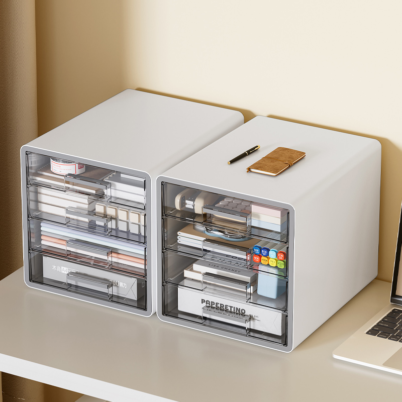 D+办公桌抽屉式透明桌面文件柜