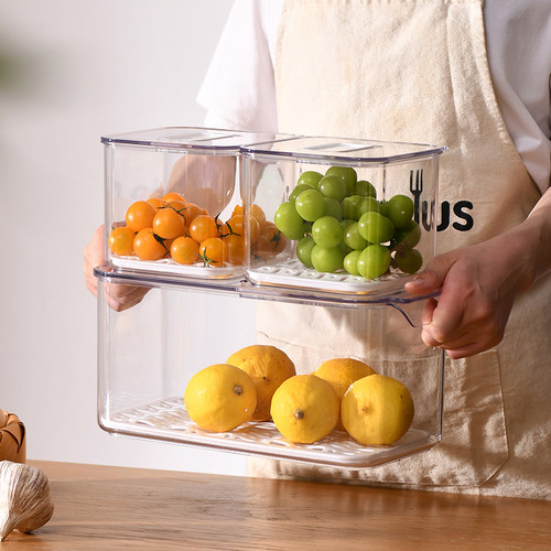 冰箱沥水微波炉食品级密封保鲜盒