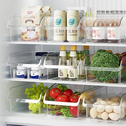 厨房抽屉式冰箱收纳盒水果鸡蛋保鲜盒家用食品级冷冻专用储物神器