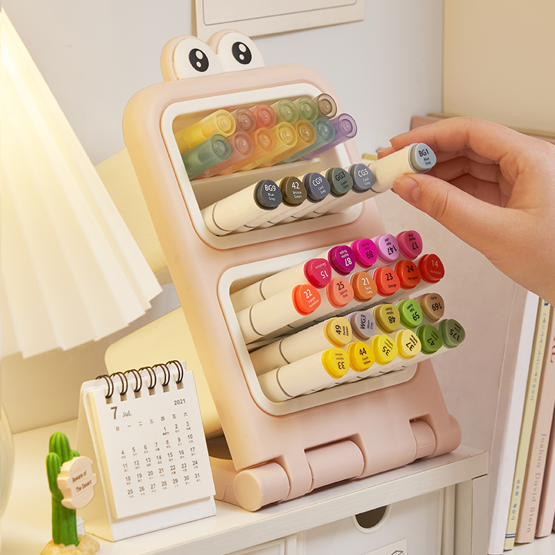 桌面笔筒文具收纳盒斜插大容量