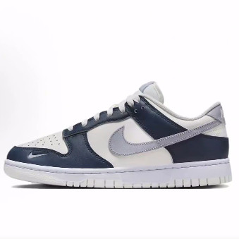 Nike Dunk Low “Armory Navy”耐磨 低帮 板鞋 女款 白蓝色
