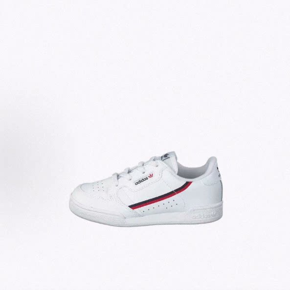 adidas originals Continental 80 皮革 低帮 学步鞋 婴幼童