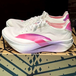 Anta安踏 C202 G9 2代缓震 织物减震透气 低帮跑步鞋 男款 白粉色