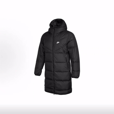 Nike Logo中长款运动连帽羽绒服 冬季 男款