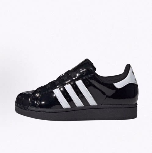 adidas originals Superstar 2 漆皮 耐磨 低帮 板鞋 女款