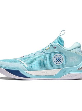 【布布】 李宁 韦德冷血2 篮球鞋 蓝色 低帮 䨻轻弹科技